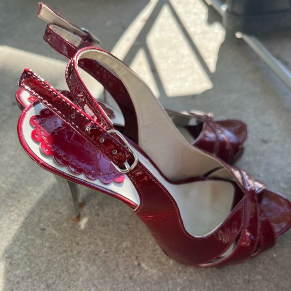 ALDO heels - red and silver - Size 5 US - Picture 2 of 4